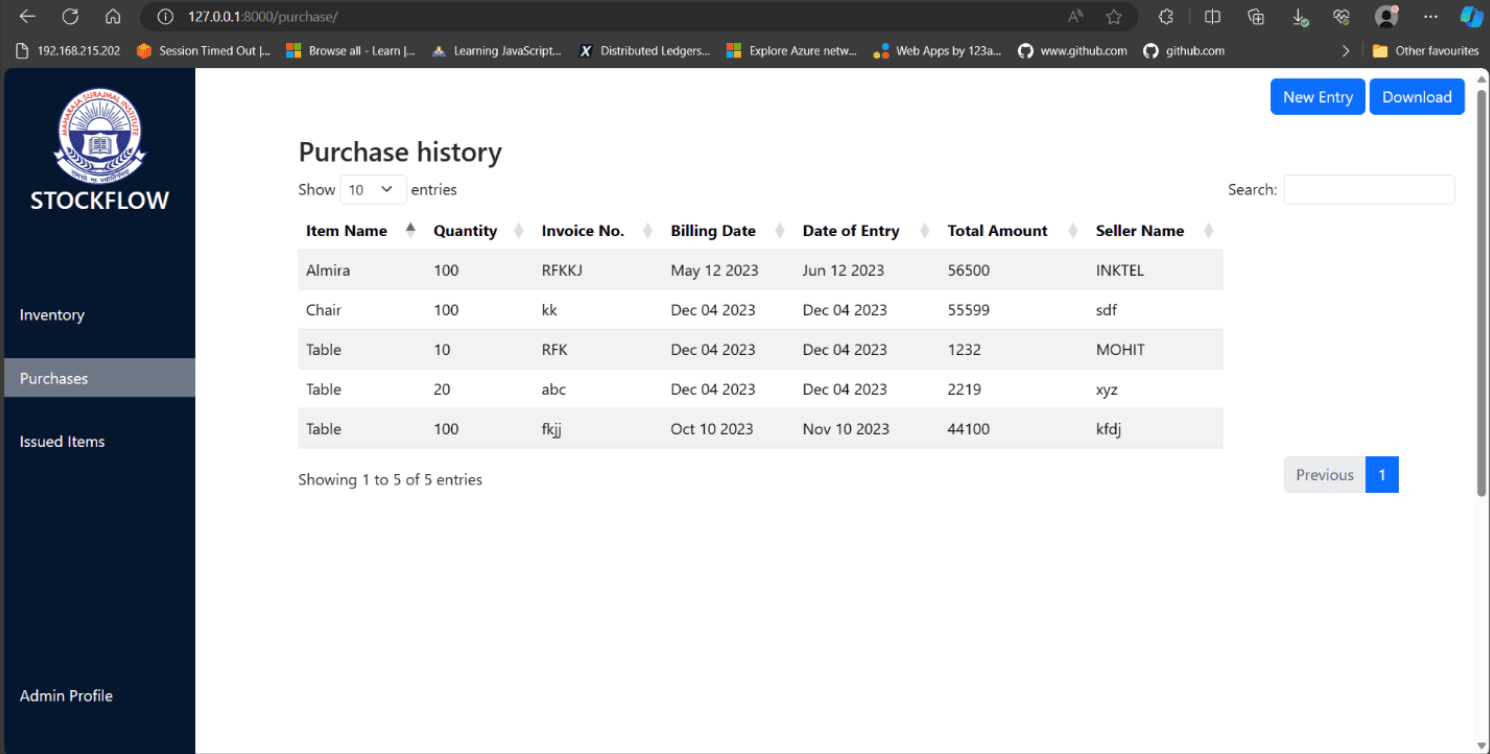 Stockflow screenshot